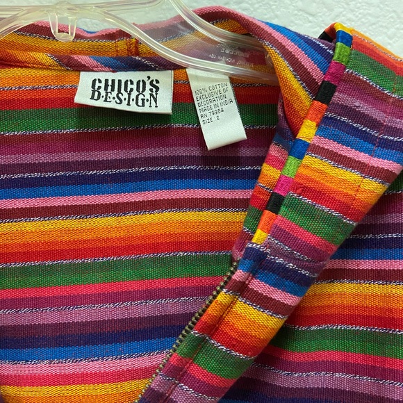 Rainbow Striped Zip-up Hoodie - Picture 12 of 16